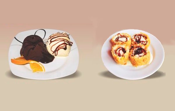Tempura de Sorvete ou Petit Gateau